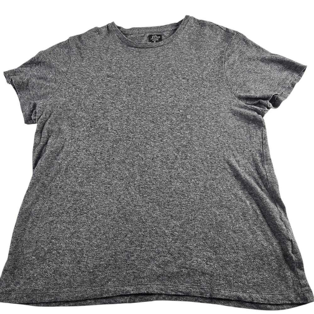 J. Crew Cashmere Blend Tee Men's Short Sleeve T-Shirt Gray Soft Knit #AU699